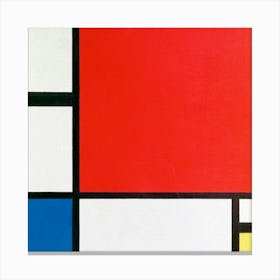 Piet Mondrian S Composition With Red, Blue, And Yellow (1930) Canvas Print