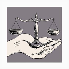 Justice Scales Canvas Print