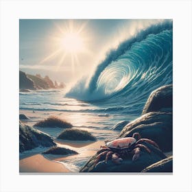 Ocean Wave Canvas Art Canvas Print