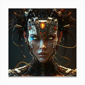 Cybernetic Woman 5 Canvas Print