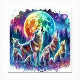 The visceral, instinctual, and deeply spiritual connection to wild wolves Canvas Print