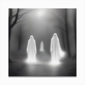 Ghosts In The Woods 4 Canvas Print