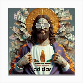 Jesus With Money Canvas Print
