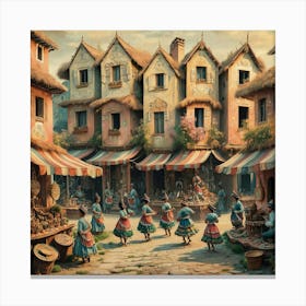 Dwarves Village Canvas Print