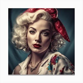 Pin Up Girl 1 Canvas Print