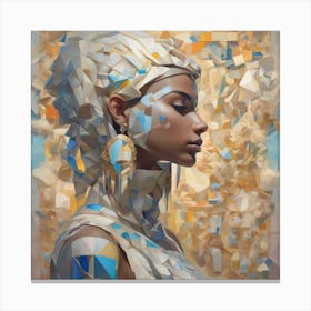 The Jigsaw Becomes Her - Pastel 23 Canvas Print