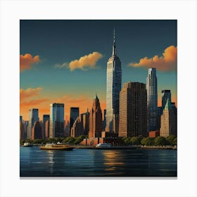 New York City Skyline Canvas Print