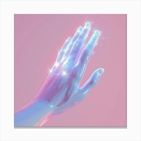 Holographic Hand Canvas Print