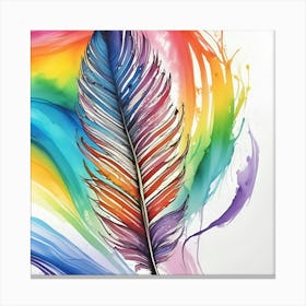 Feather Painting 17 Canvas Print