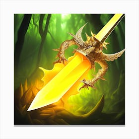 Sword In The Forest 1 Canvas Print