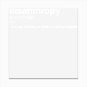 Misanthropy Canvas Print