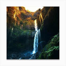 Waterfall Stock Videos & Royalty-Free Footage Canvas Print