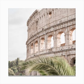The Roman Colosseum Square Canvas Print
