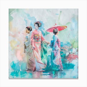 Geisha 18 Canvas Print