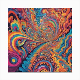Psychedelic Swirl 2 Canvas Print