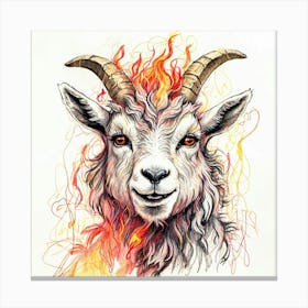 Goat Print 3 Canvas Print