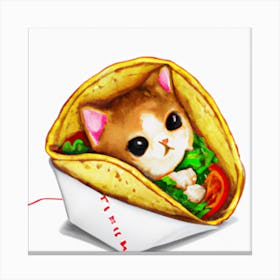 Taco Cat Canvas Print