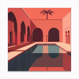 Pool In Morocco Canvas Print