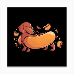 Hot Doggo - Cute Dachshund Dog Gift 1 Canvas Print
