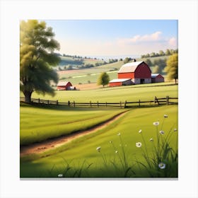 Farm Landscape 27 Canvas Print