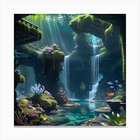 Underwater Scene Canvas Print