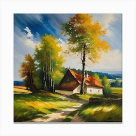 House In The Countryside 10 Canvas Print