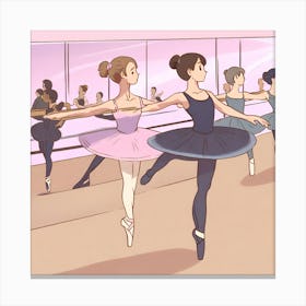 Ballet Class Canvas Print