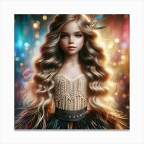 Doll With Long Hair Canvas Print