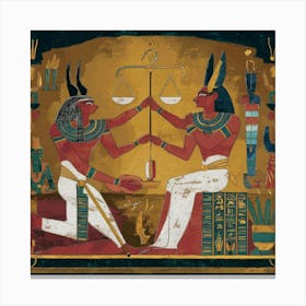 Egyptian Justice Canvas Print