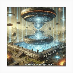 A Depiction Of The Reality Forge, A Futuristic Dev Canvas Print