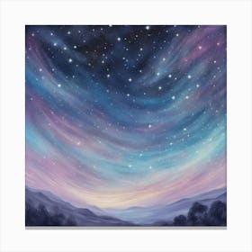 Starry Night Sky 2 Canvas Print