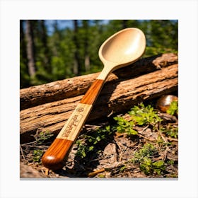 Spoon In The Woods Canvas Print