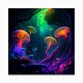 Psychedelic Forest 2 Canvas Print