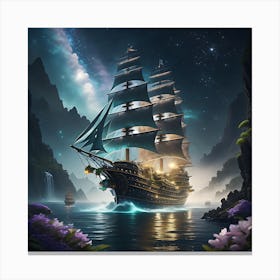 Starlit Caravan Canvas Print