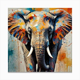 Elephant Painting Canvas Print