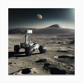 Rover On The Moon 5 Canvas Print