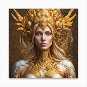 Golden Hind Goddess Canvas Print