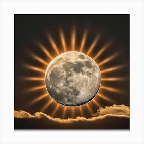 Sunny Moon Canvas Print