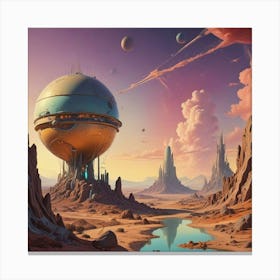 Alien Planet Canvas Print