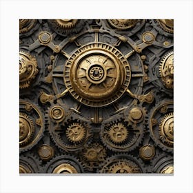 Steampunk Background 7 Canvas Print