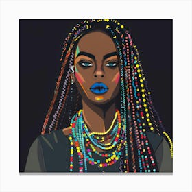 Afro Girl 36 Canvas Print