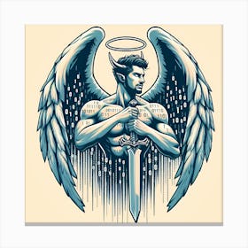 Angel With Sword 1 Canvas Print