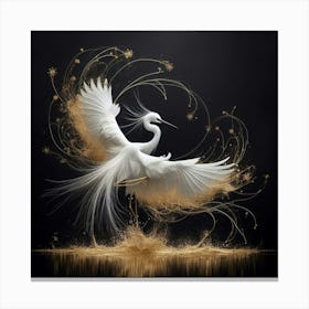 White Egret Canvas Print