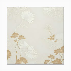 Asian Floral Wallpaper Canvas Print