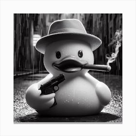 Duck In A Hat Canvas Print