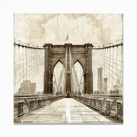 Brooklyn Bridge Canvas Print Canvas Print