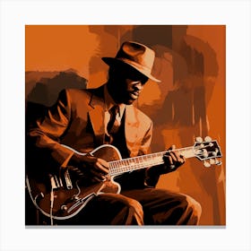 Man With A Guitar 2 Canvas Print