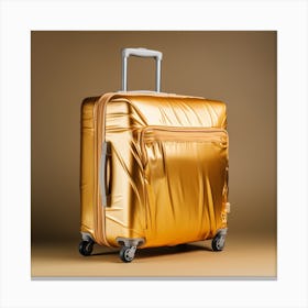 Gold Luggage 4 Canvas Print