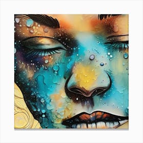 Woman With Eyes Canvas Print