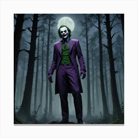 Joker In The Woods 8 Canvas Print